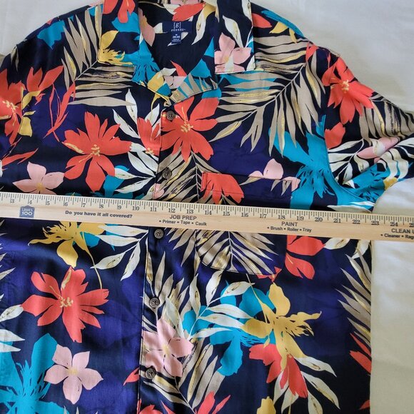 George Hawaiian Floral Print Mens Shirt NWOT Size M - Picture 12 of 14